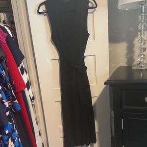 Ann Taylor Black Sleeveless Knit Dress